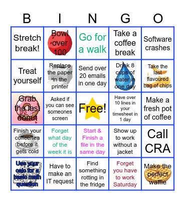 April Bingo Card