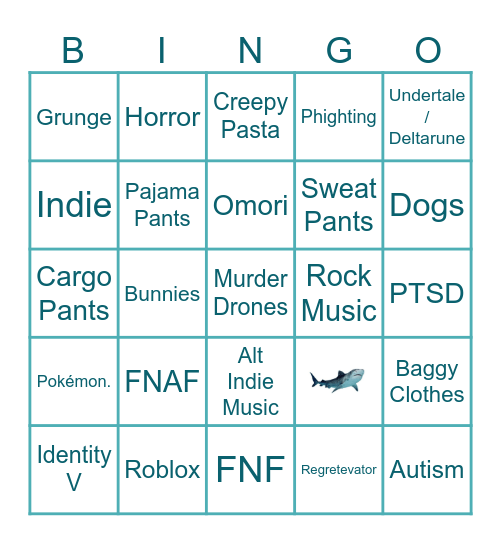 😞 Bingo Card