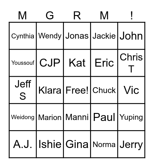 Lab Week 2024 Bingo Card