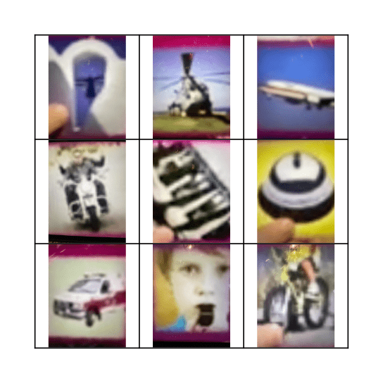 Around town sounds Bingo Card