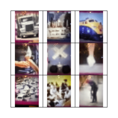 Around town sounds Bingo Card