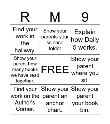 Cupcake Crew Bingo Card