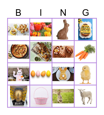 Easter Bingo Card