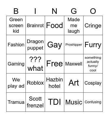 youtube shorts bingo Card
