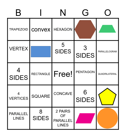 Polygon Bingo Card