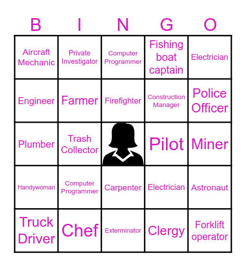 Shattering Stereotypes: Women Thriving in Unconventional Industries Bingo Card