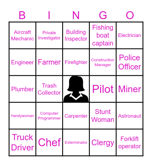 Shattering Stereotypes: Women Thriving in Unconventional Industries Bingo Card
