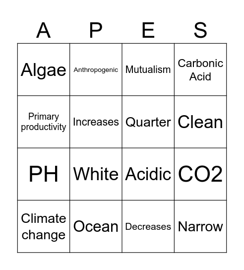 9.6 And 9.7 Bingo Card