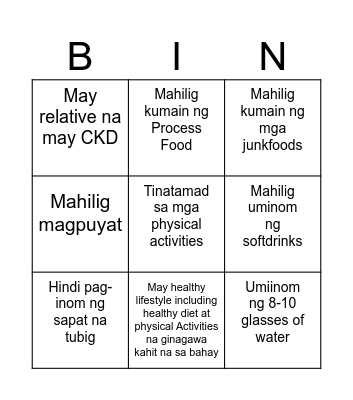 BINGO Card