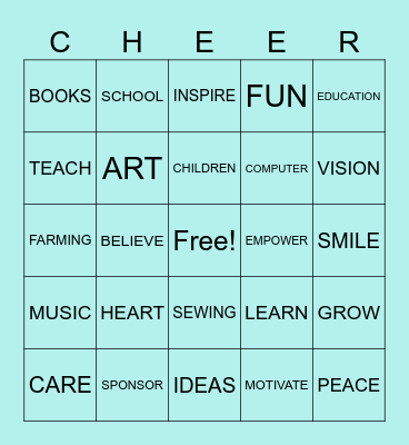 ICA Appreciation!! Bingo Card