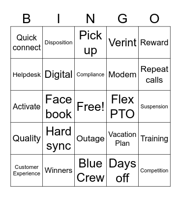 TTCC Easter Bingo Card