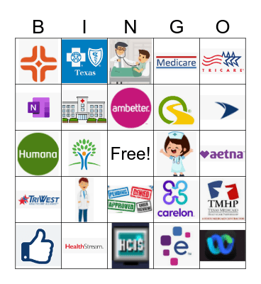 Authorization Team / PTAC Week Bingo Card