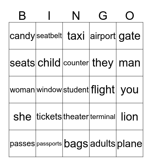 Act One Flashcards  Bingo Card