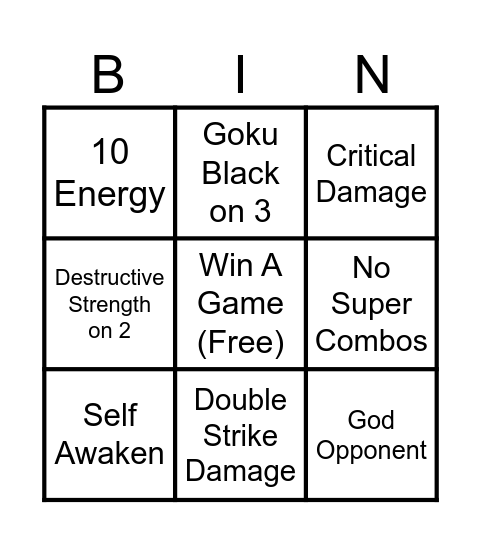 DBS Bingo Card