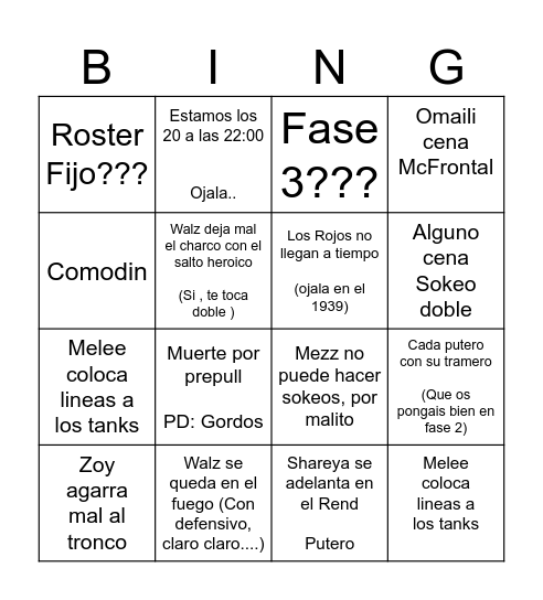 Fyrakk UncensoreD Bingo Card