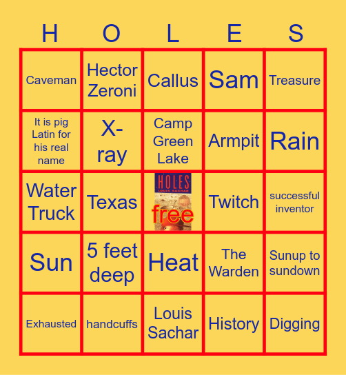 HOLES Bingo Card