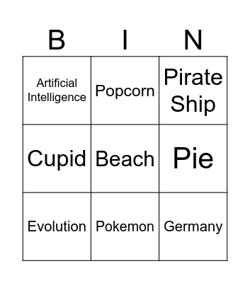 Infinite Craft 1 Bingo Card