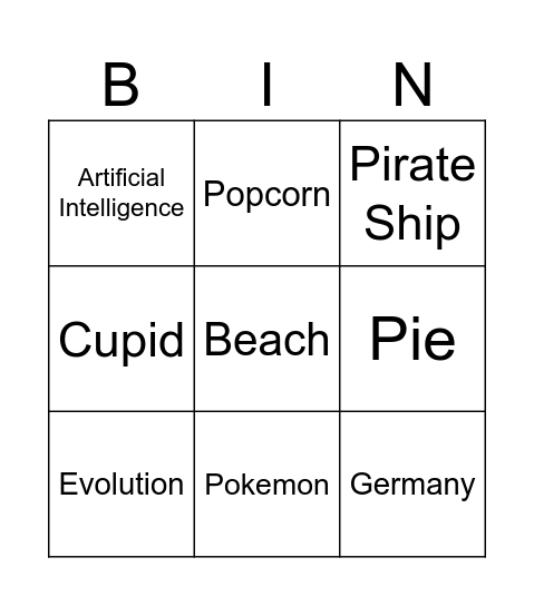 Infinite Craft 1 Bingo Card