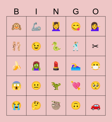 Emoji Bingo Card