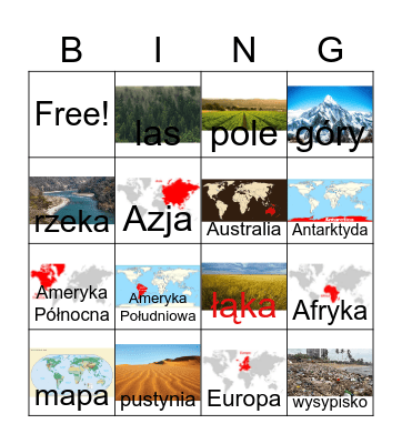 Geografia Bingo Card