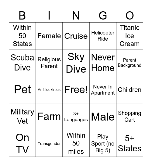 DEIB Card #4 Bingo Card