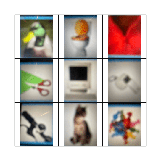 Sound Bingo Game Bingo Card