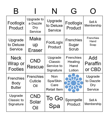 Frenchies Bingo Card