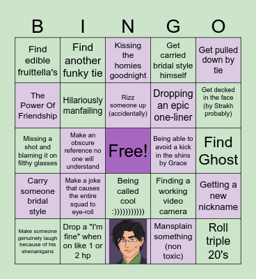 Aeneas Bingo Card