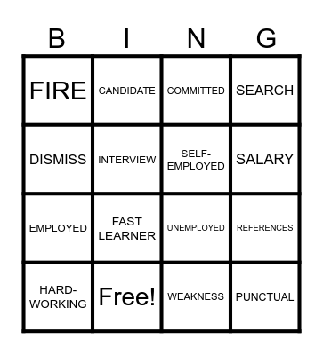 BUSINESS BINGO Card