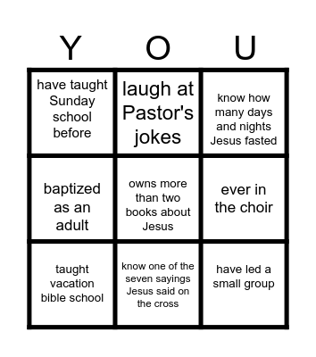 "Get to Know"  ----------- Tic Tac Toe Bingo Card