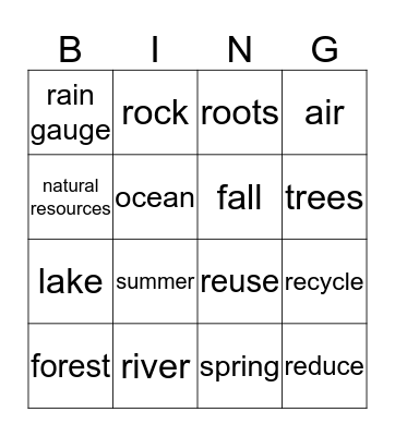 Trimester 3 Science Revision Bingo Card