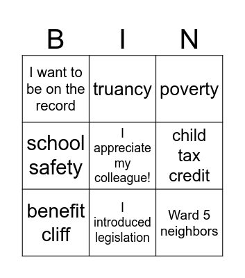 ZP Bingo Card