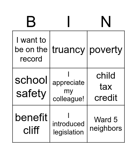 ZP Bingo Card