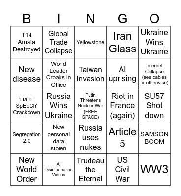 2024 Bingo Card