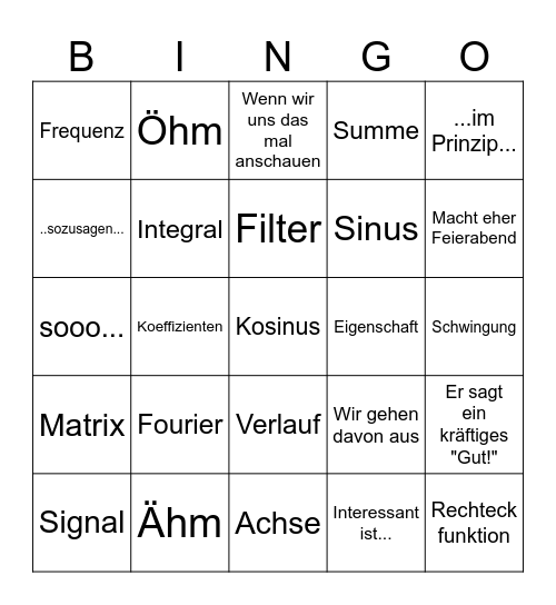 Schmitti V4 Bingo Card