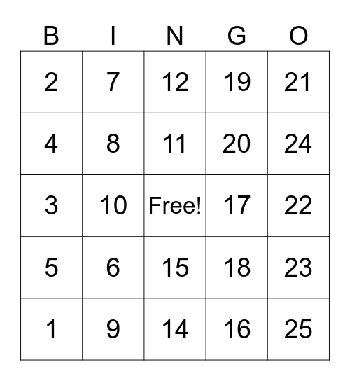 Rockcastle Health & Rehab Bingo Card