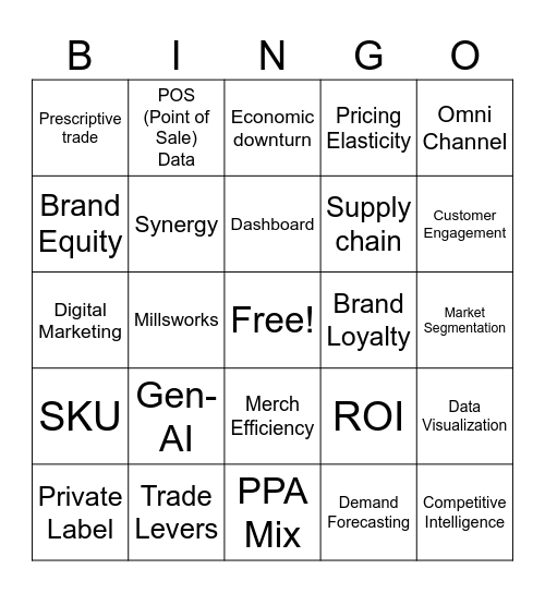 CMA Full Team Bingo Card