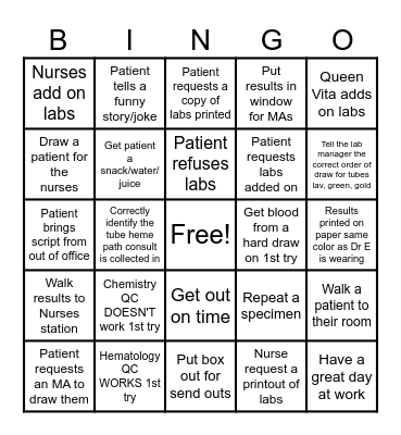 Lab Week 2024 Bingo Card