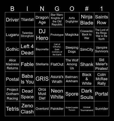 Ludos Bingo Card