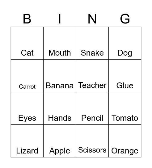 1st grade BINGO!! Bingo Card
