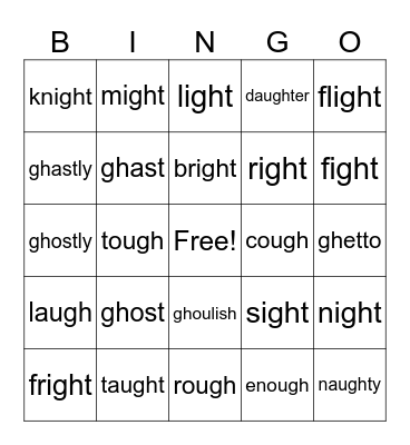 Gh Bingo Card