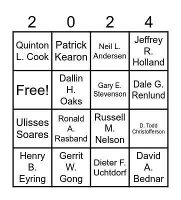 Conference BINGO Card