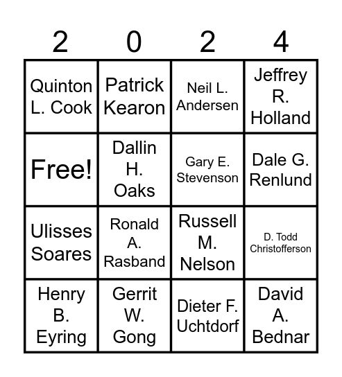 Conference BINGO Card