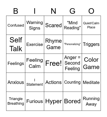 BILH BH Bingo Card