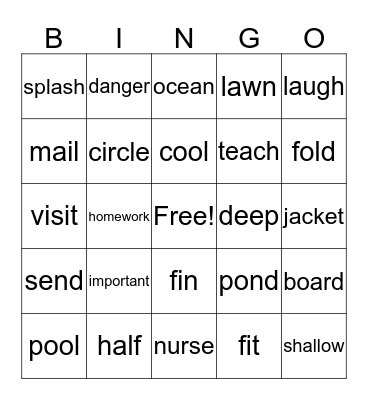 Burst Bingo Card