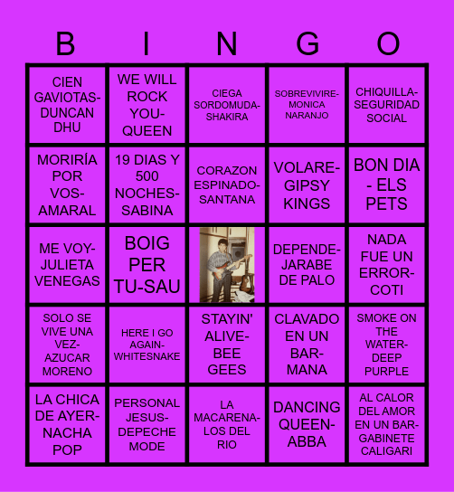 TONI ROCKS 60! Bingo Card