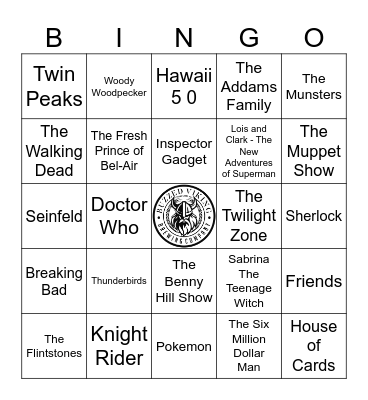Iconic TV Themes Bingo Card
