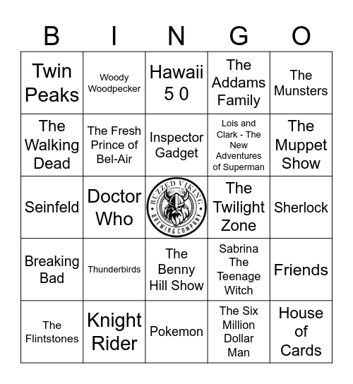 Iconic TV Themes Bingo Card