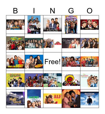 TV SHOWS Bingo Card