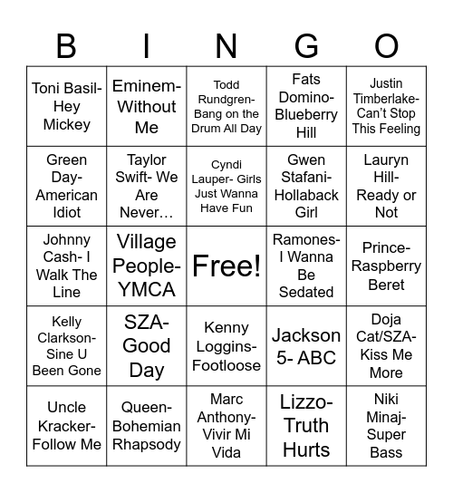 Radio Bingo "X" Marks The Bingo Card